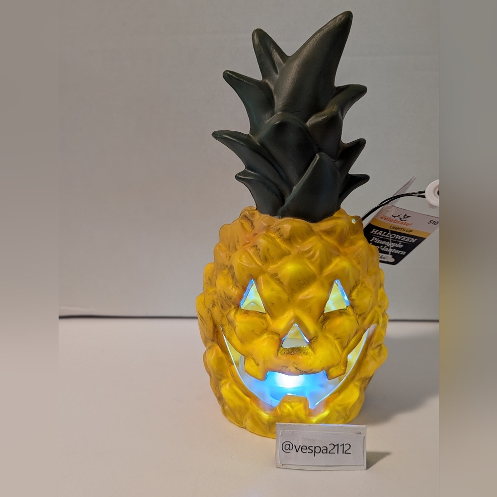 Summerween Pineapple Jack O Lantern Summer Walmart Halloween Pumpkin Light Up
